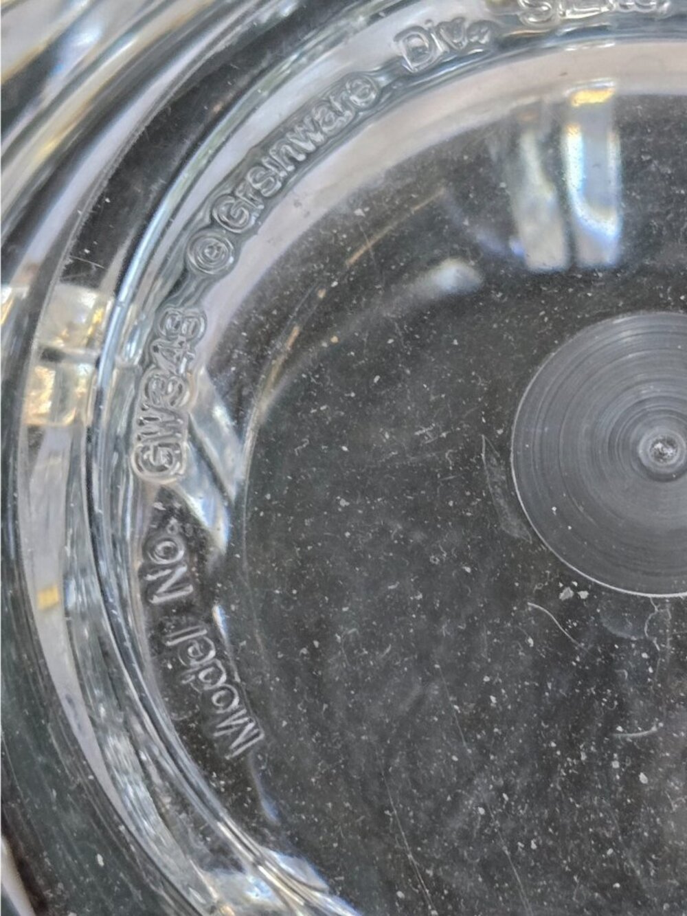 VTG MCM Lucite Grsinware 6-Petal Bowl Model #GW348 Pat Pending Made in Taiwan - Picture 6 of 7